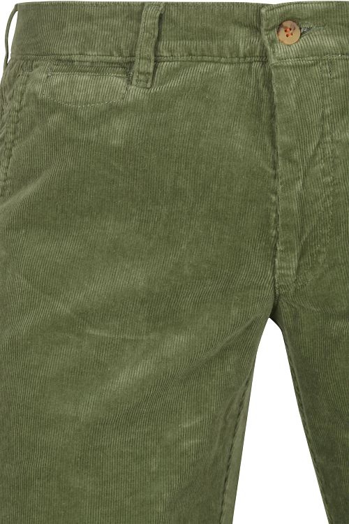 Suitable Chino Plato Corduroy Groen Product / Detail
