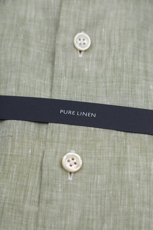 Olymp Signature Overhemd Linnen Lichtgroen Product / Detail