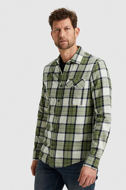 PME Legend Hemd Ruiten Groen Model / Zijkant