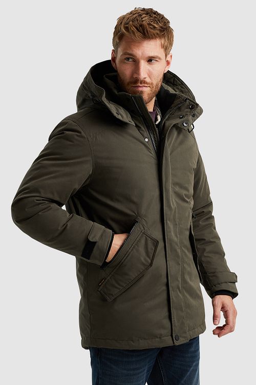 PME Legend Jas Tupular Olijfgroen Model / Zijkant