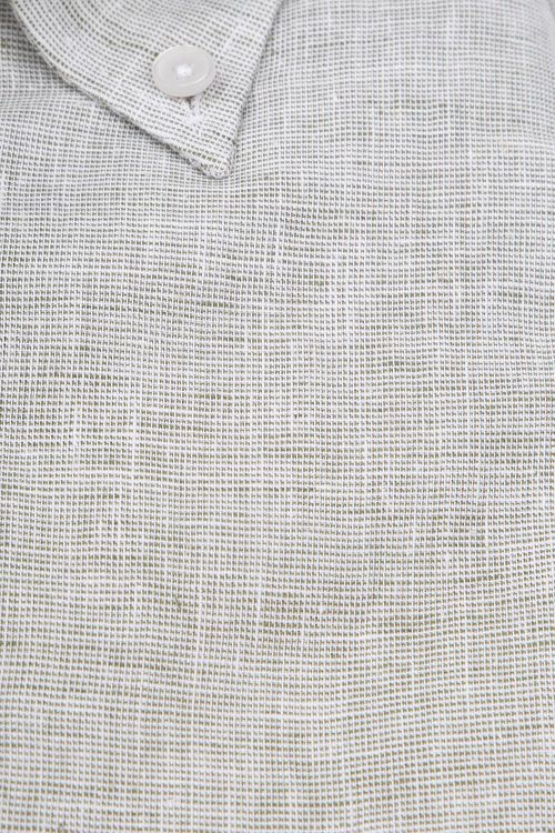 Ledub Overhemd Linnen Groen Product / Detail