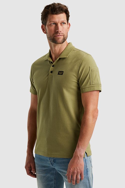 PME Legend Poloshirt Trackway Lysegrøn Model / Voorkant