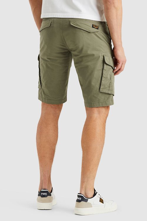 PME Legend Nordrop Cargo Shorts Olivgrün Model / Achterkant