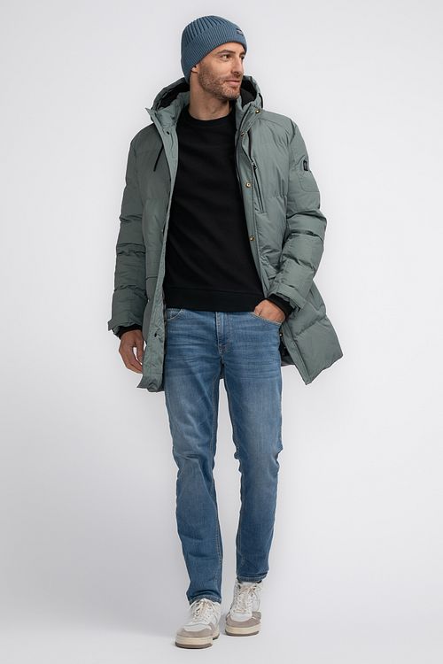 Petrol Jacke Shungnak Grün Model / Voorkant