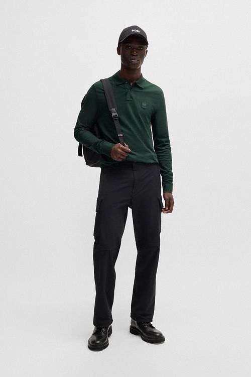 BOSS Passerby Polo Dunkelgrün Model / Voorkant