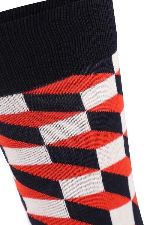 Happy Socks Skarpety Bloki Czerwone Product / Detail