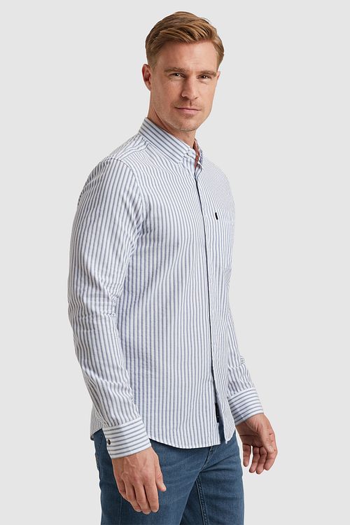 Vanguard Hemd Streif Hellblau Model / Zijkant