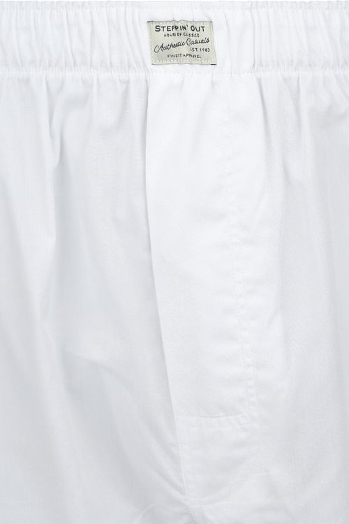 Steppin' Out Boxershort Solid Poplin Hvid Product / Detail