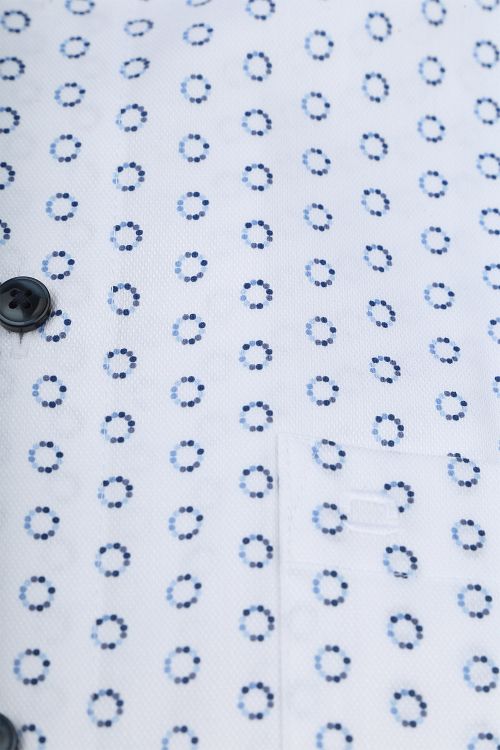 Olymp Luxor Skjorte Ekstra Lange Ærmer Hvid Tryk Product / Detail