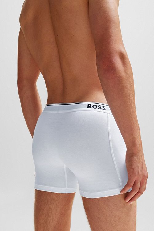 BOSS Boxershorts Power 3-Pack Hvit Model / Achterkant