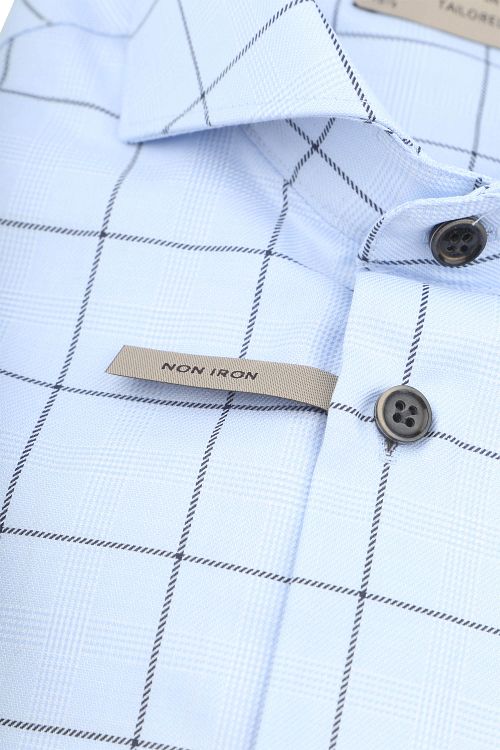 John Miller Shirt Checks Light Blue Product / Detail