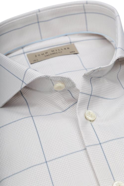 John Miller Skjorte i Beige Rutemønster Product / Detail