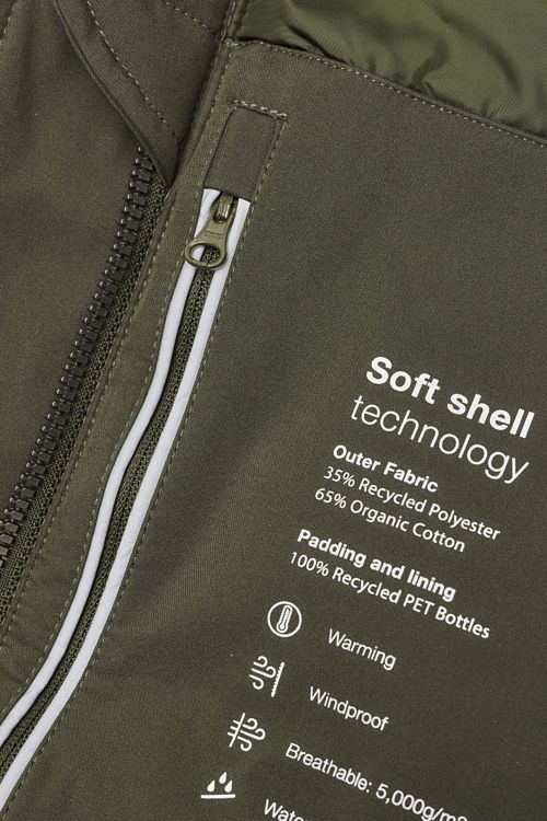 KnowledgeCotton Apparel Jacket Dark Green Product / Detail