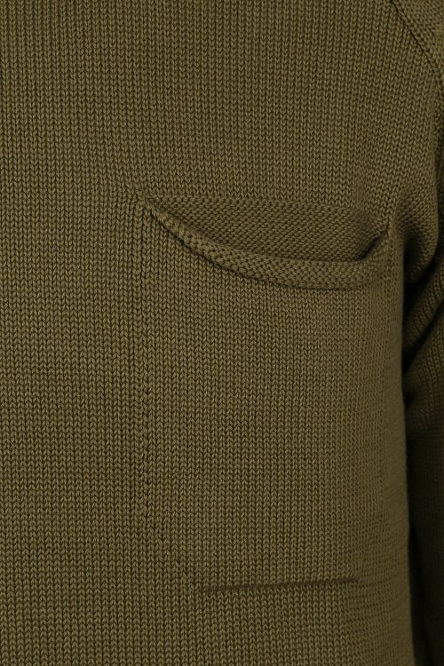 KnowledgeCotton Apparel Sweater Olijf Groen Product / Detail