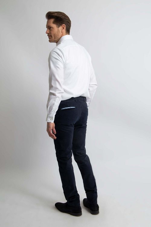 Koszula Steppin' Out z tkaniny twill w kolorze białym Model / Achterkant