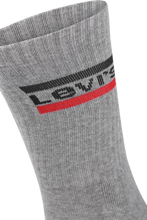 Levi's 2-Pack Sportswear Sokken Grijs Wit Product / Detail