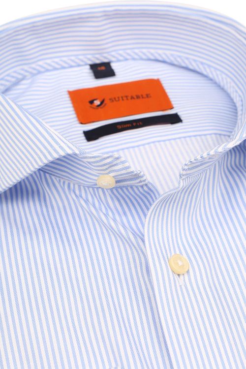 Suitable Hemd Lichtblauw Streep Product / Detail