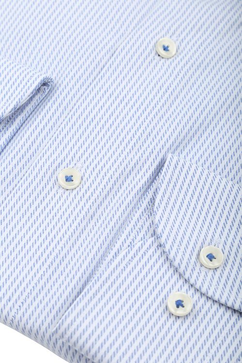 Profuomo Hemd Streep Lichtblauw Product / Detail