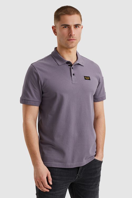 PME Legend Poloshirt Trackway Salvia Lilla Model / Zijkant