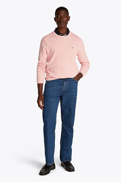Tommy Hilfiger Strukturbluse Rosa Model / Voorkant