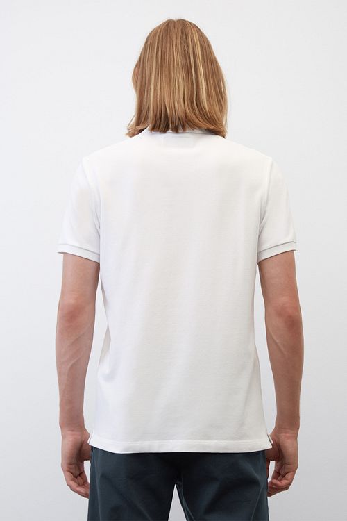 Marc O'Polo Pikétröja i Vitt Model / Achterkant