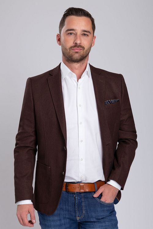 Marynarka Suitable Fyn brązowa Model / Voorkant