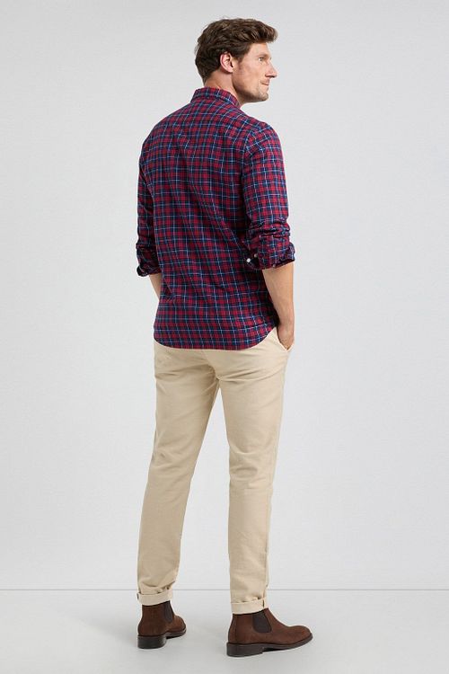 McGregor Hemd Ruit Rood Blauw Model / Achterkant