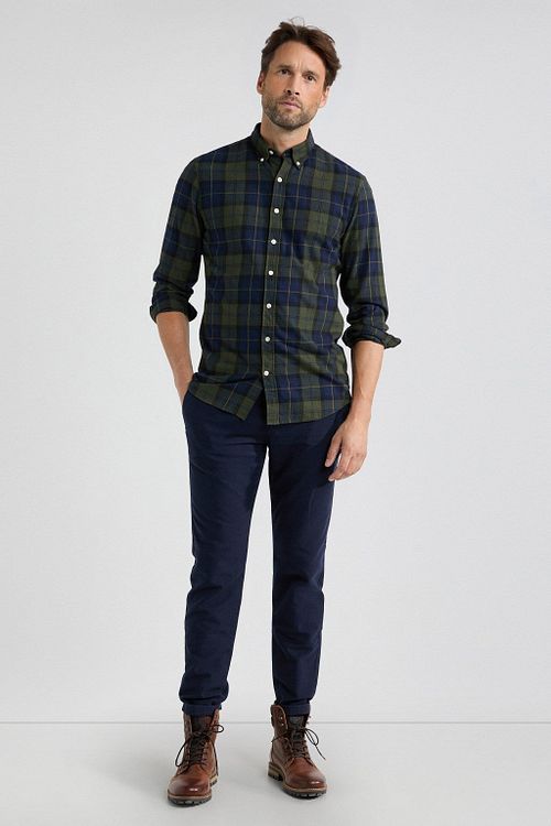 McGregor Overhemd Ruit Groen Blauw Model / Voorkant