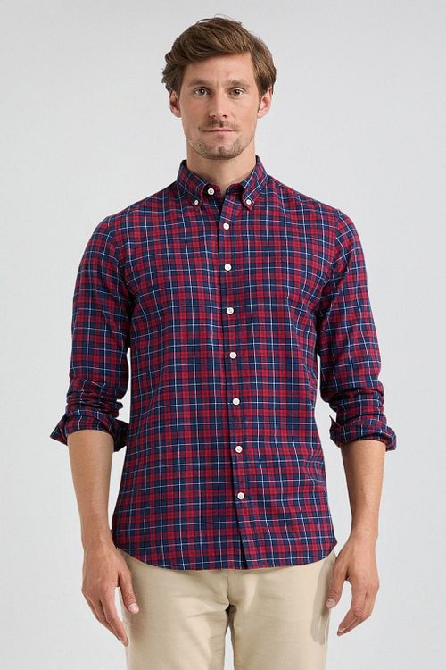 McGregor Overhemd Ruit Rood Blauw Model / Voorkant