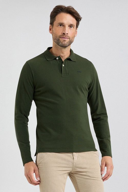 McGregor Long Sleeve Poloshirt Vert Pine Model / Voorkant