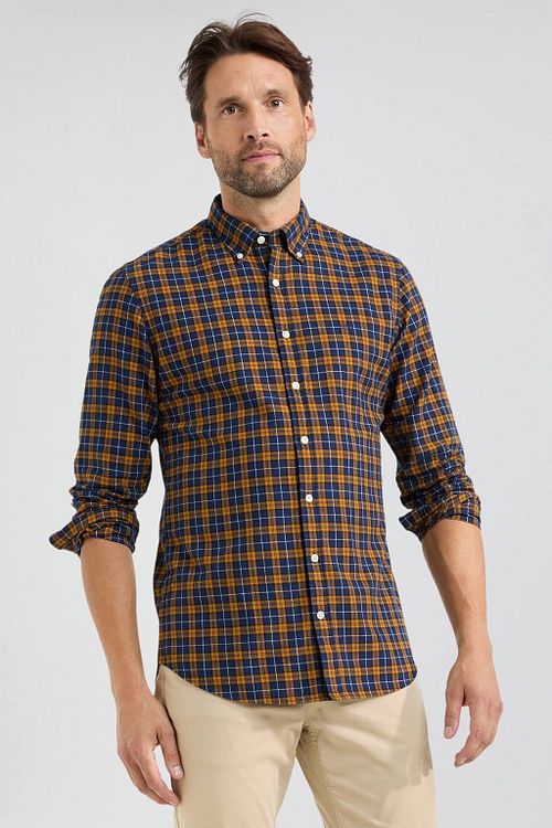McGregor Skjorte Rutete Gul Blå Model / Voorkant