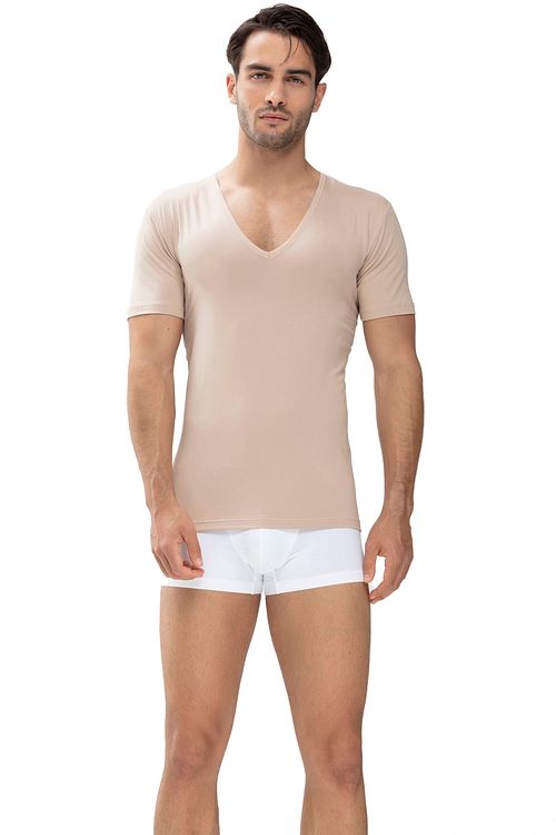 Mey Dry Cotton camiseta interior invisible con cuello de pico 2-pack Model / Voorkant