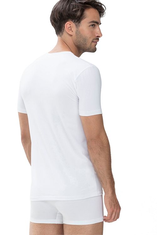 Camiseta Mey de cuello en V Dry Cotton blanca Model / Achterkant