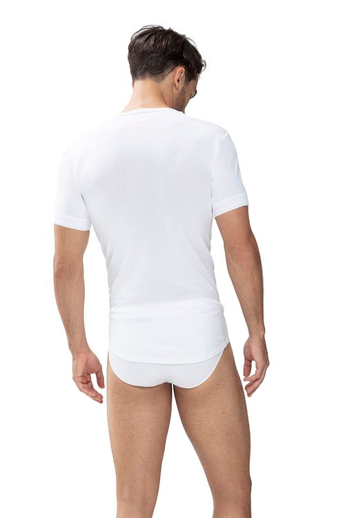 Mey Noblesse T-Shirt de cuello redondo Blanco Model / Achterkant