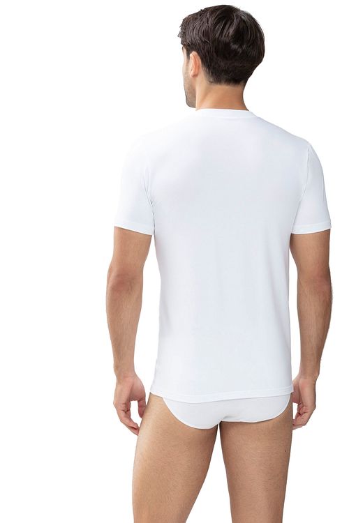 Mey Dry Cotton Olympia T-Shirt Biały Model / Achterkant