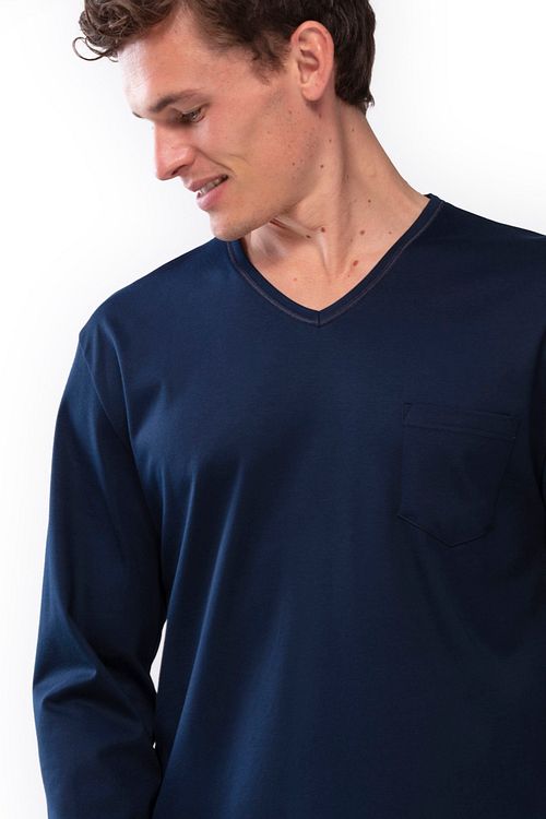 Mey Nachtkleding Lang Blauw Model / Detail