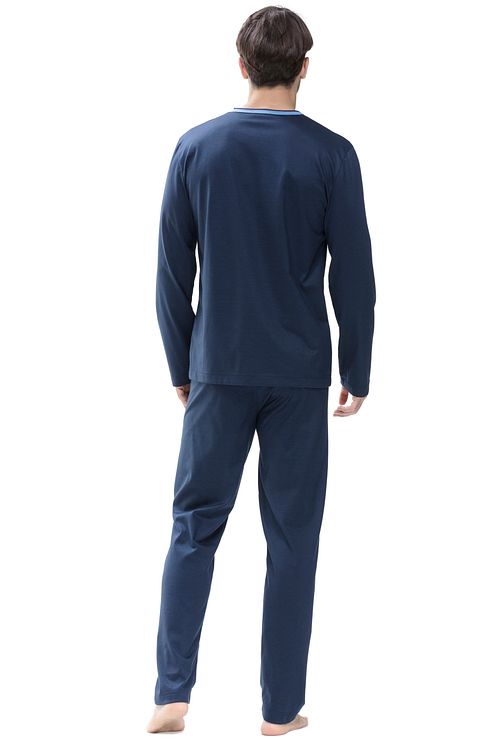 Mey Nachtwäsche Lang Dunkelblau Model / Achterkant