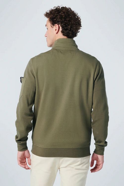 No Excess Vest Twill Mørkegrøn Model / Achterkant