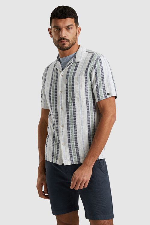 Cast Iron Kurzarm-Shirt Stripe Model / Zijkant