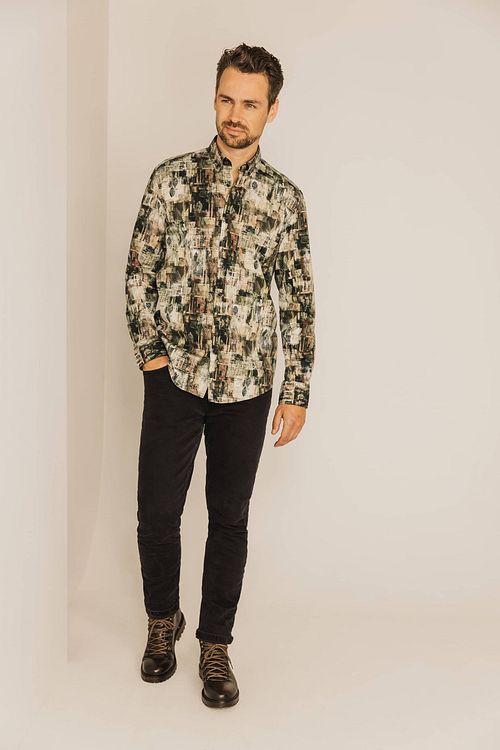 State Of Art Overhemd Print Multicolour Model / Voorkant