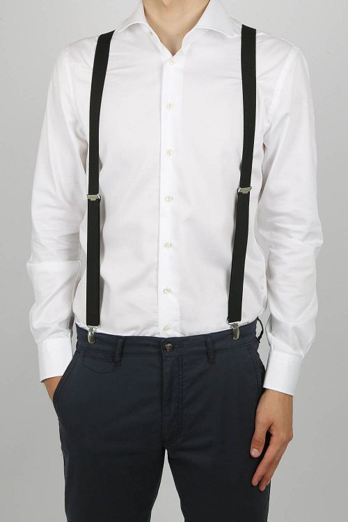 Bretelle Profuomo nere Model / Voorkant
