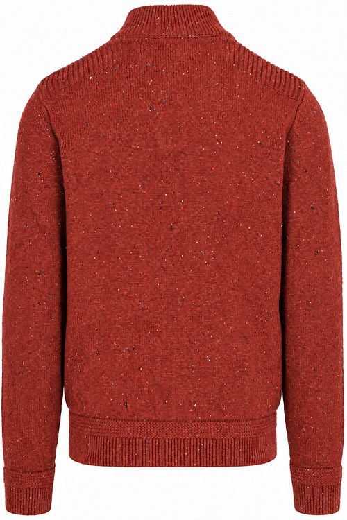 NZA Pullover Mocker Eltham Knit Melange Rusty Orange