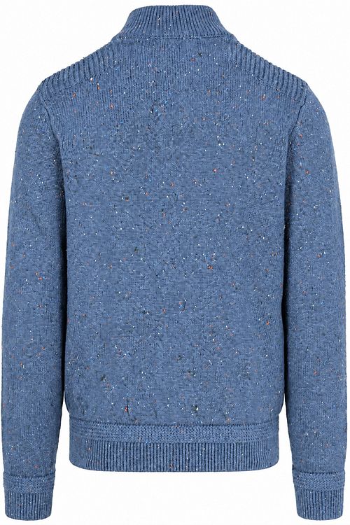 NZA Pullover Mocker Eltham Knit Melange Capri Blue