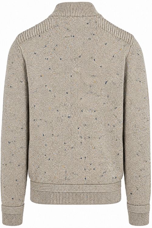 NZA Pullover Mocker Eltham Knit Melange Tan Sand