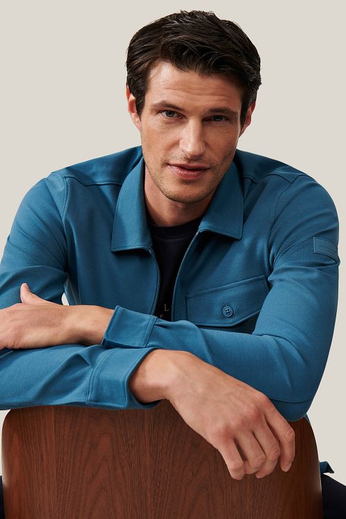 Cavallaro Zelo Overshirt Niebieski Model / Sfeerbeeld