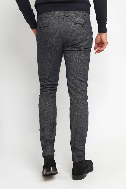Suitable Chinosy Pico Pleat granatowe Model / Achterkant
