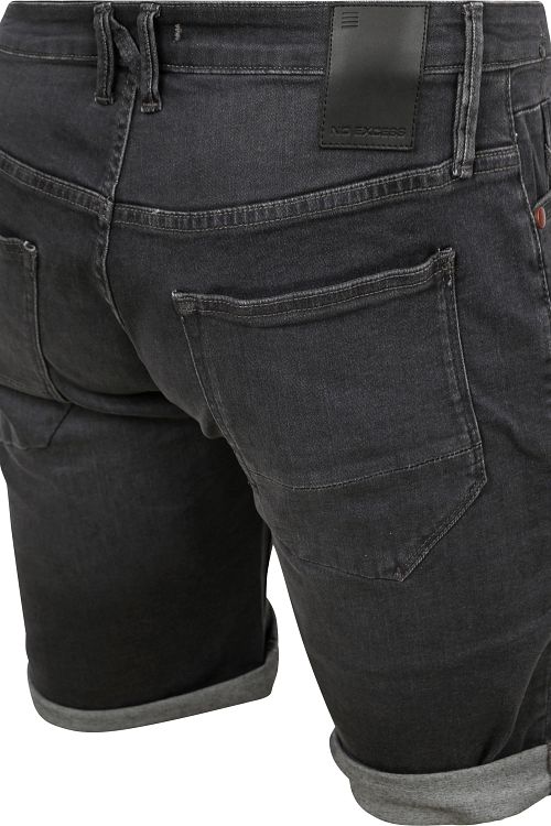 No Excess Denim Short Antrasitt Product / Achterkant