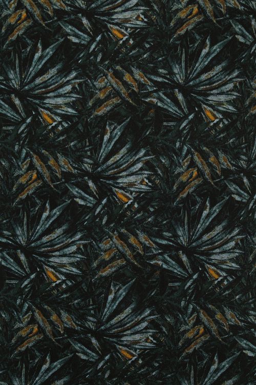 No Excess Polo Pique Print Donkergroen Product / Detail