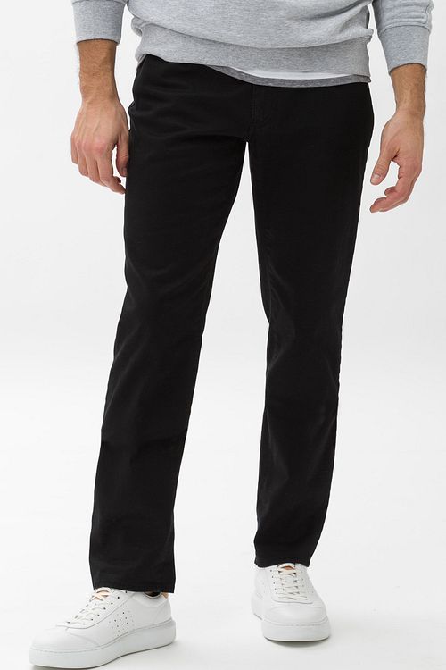 Brax Pantalon Cadiz Cinq Poches Noir Model / Voorkant
