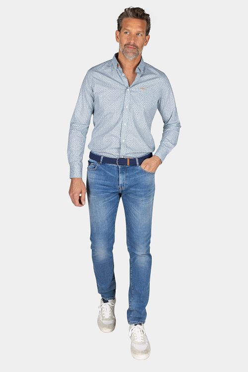 NZA Skjorta Kingston Grön Model / Voorkant